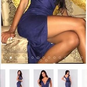 Fashion Nova Nature Made Dress- Navy